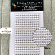 Hair sticker pearl half white (self adhesive )