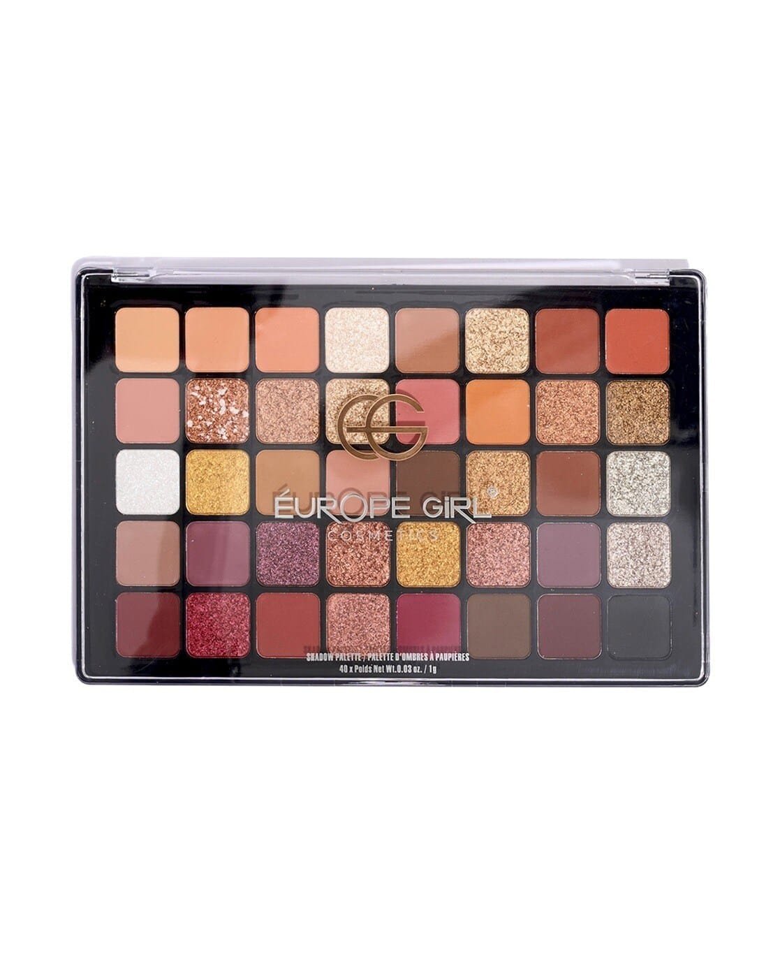 EUROPE GIRL 40 SHADE EYE SHADOW - NEUTRAL TONE