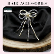 CRYSTAL STRINGS HAIR BOW