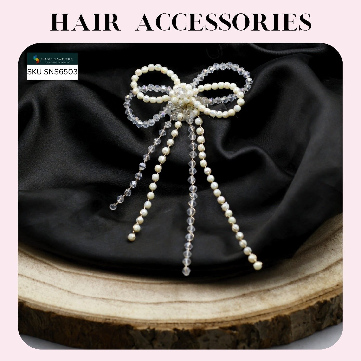 CRYSTAL STRINGS HAIR BOW