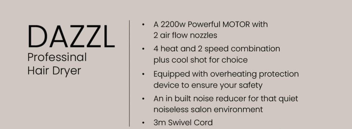 HNK DAZZL HAIR DRYER 2200W