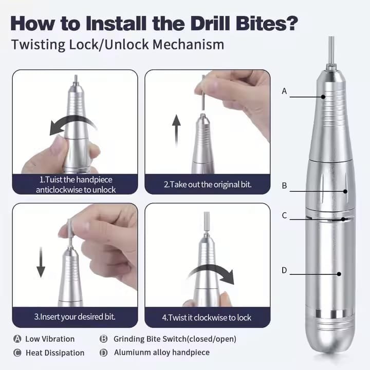 NAIL DRILL MACHINE 45000 RPM