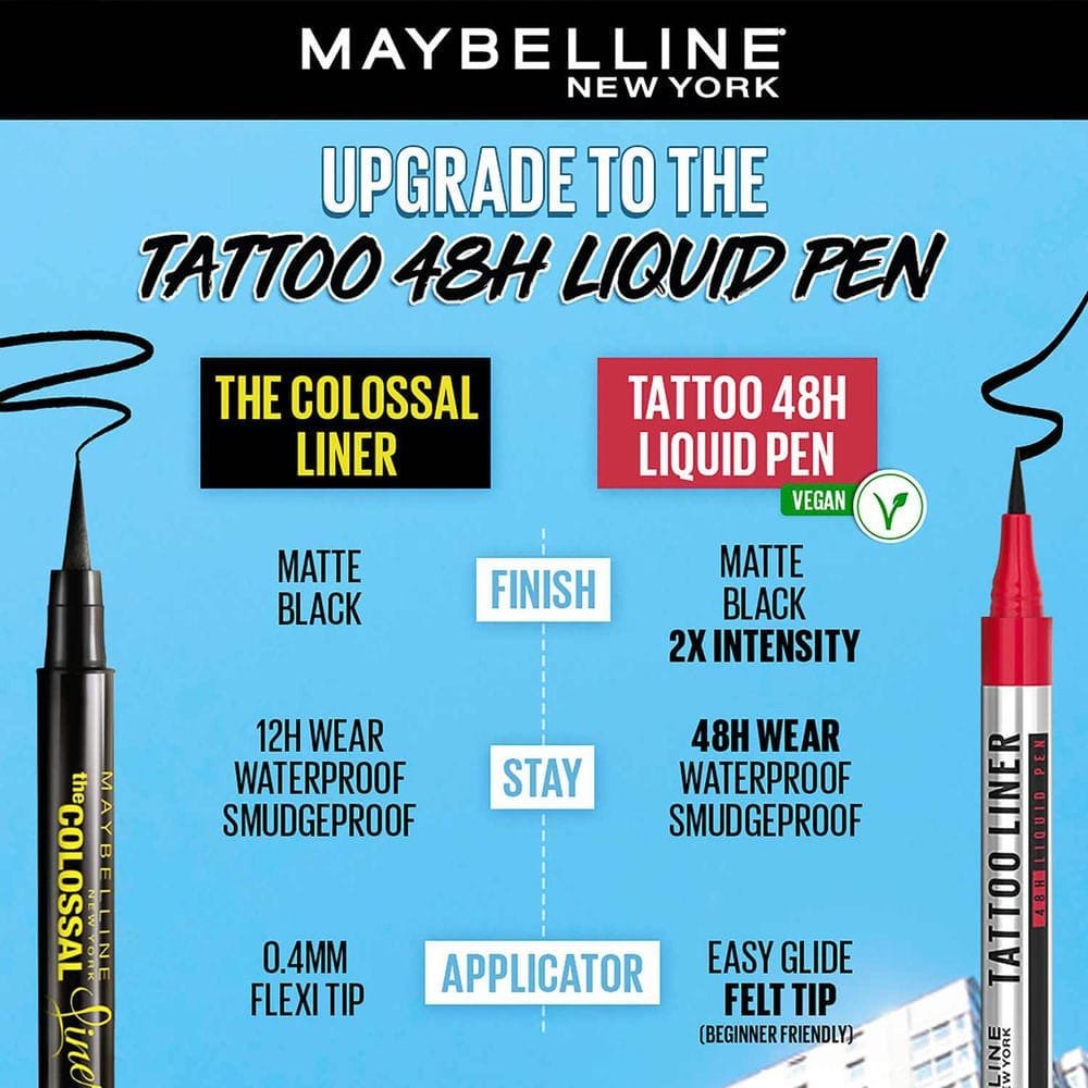 MAYBELLINE COLOSSAL SKETCH LINER 1.2ML- BLACK