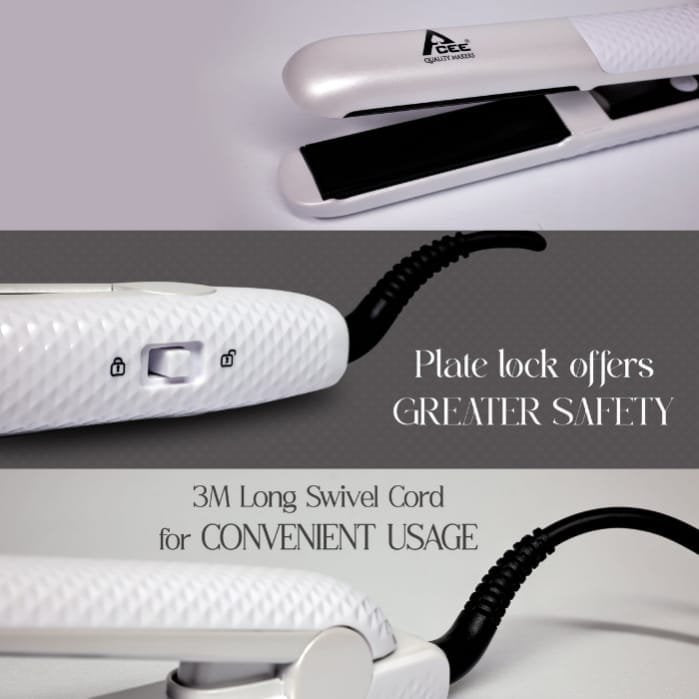 ACEE PRO CERAMIC CARE STRAIGHTNER PEARL WHITE