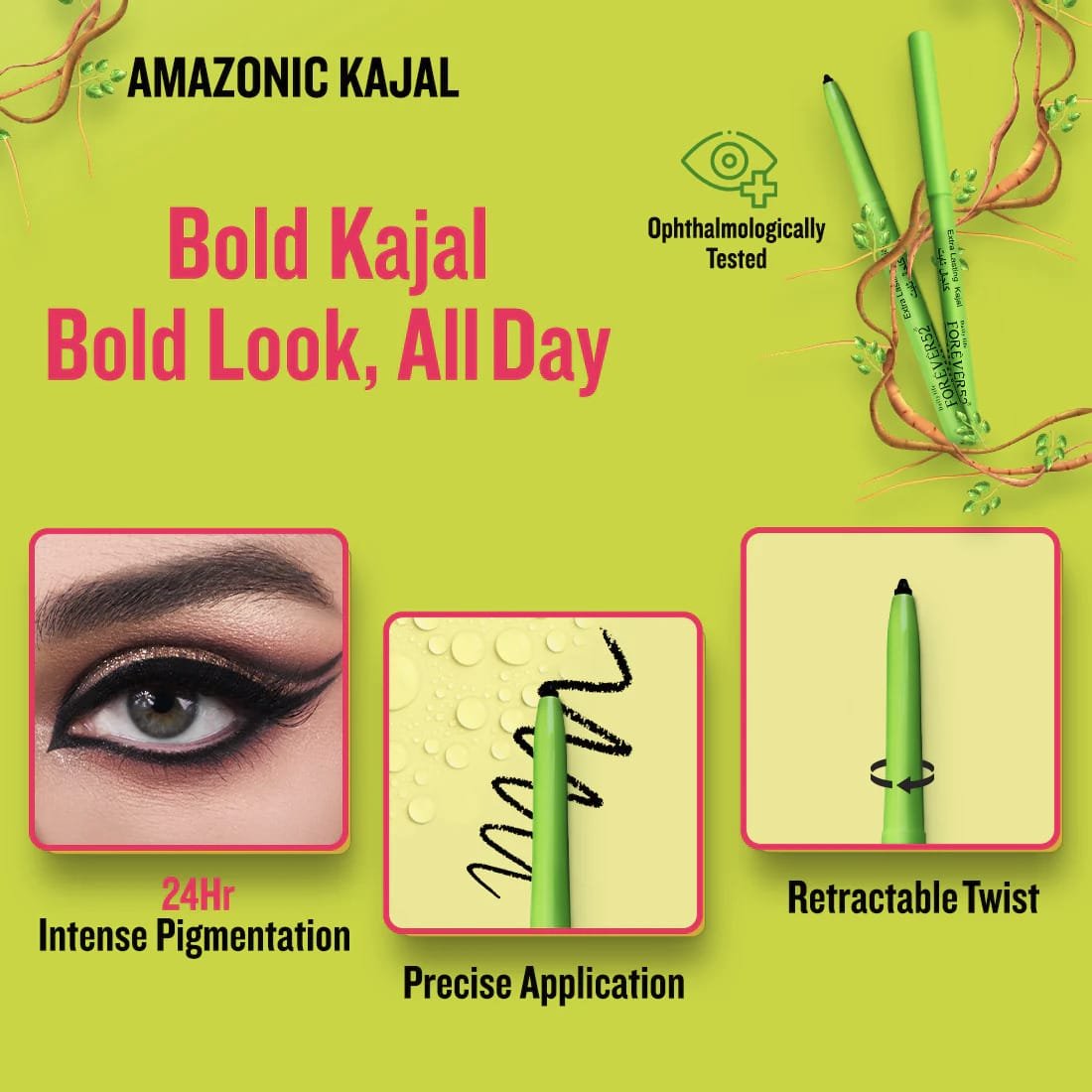 FOREVER 52 AMAZONIC EXTRA LASTING KAJAL 0.35 GM