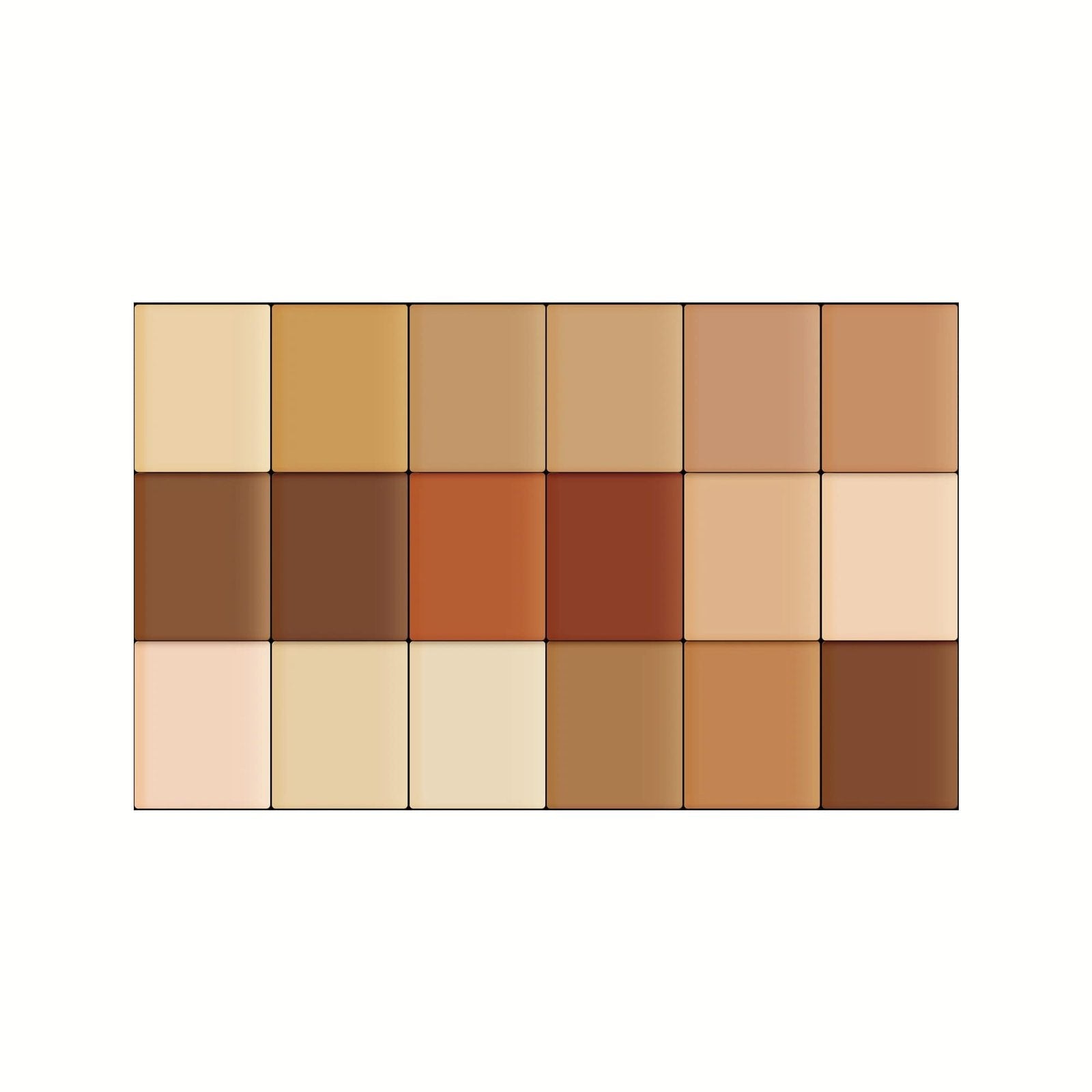 SHOPAAREL 18 COLOR CONCEALER PALETTE 43.2 GM