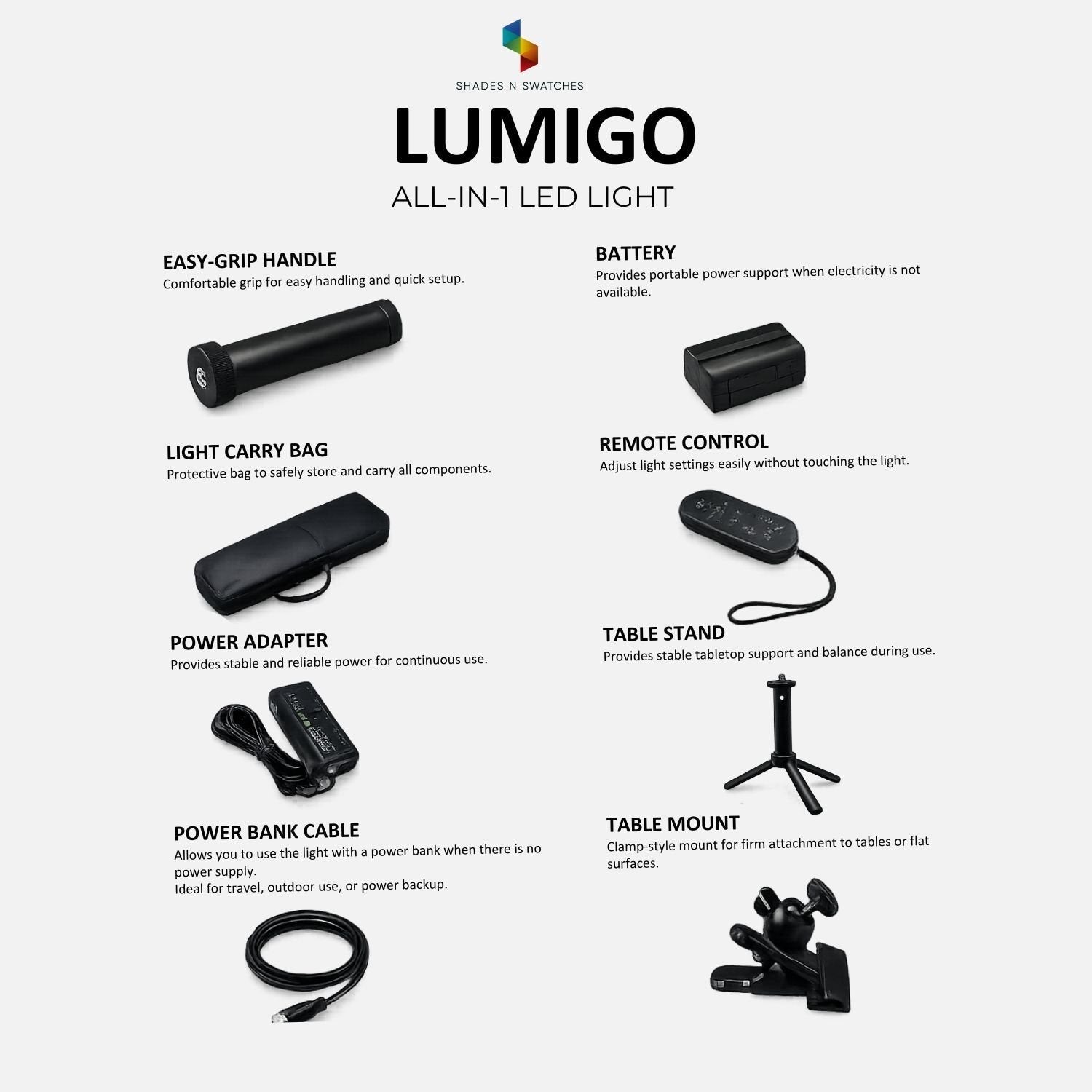 SNS LUMIGO ALL IN 1 LIGHT - 40 WATTS
