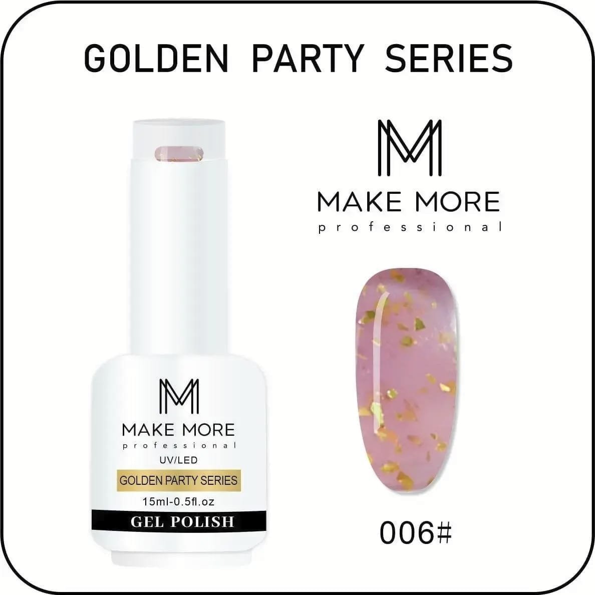 MAKE MORE NAIL GOLDEN PARTY GEL 15 ML