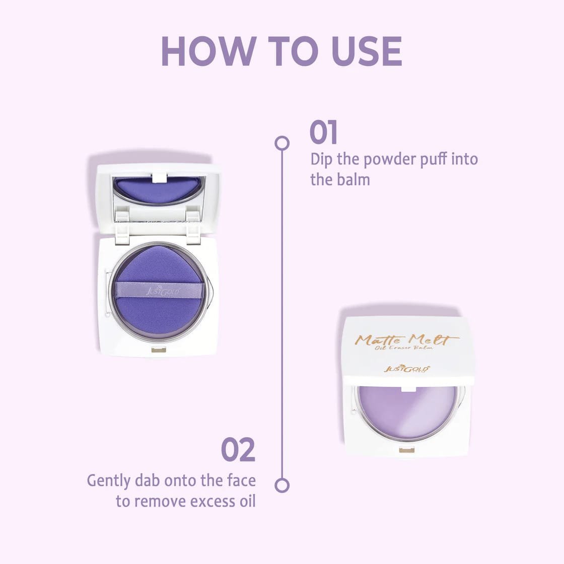 JUST GOLD MATTE MELT OIL ERASER BALM