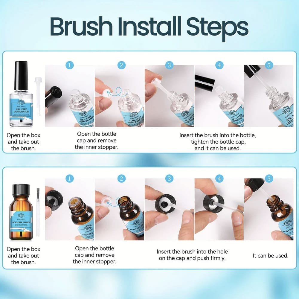 BORN PRETTY NAIL PREP DEHYDRATOR ACID-FREE PRIMER KIT