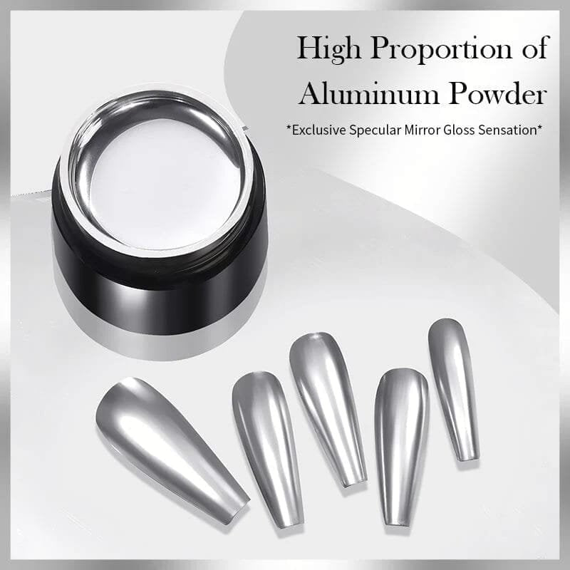BORN PRETTY Super Shiny Silver Metal Painting Gel