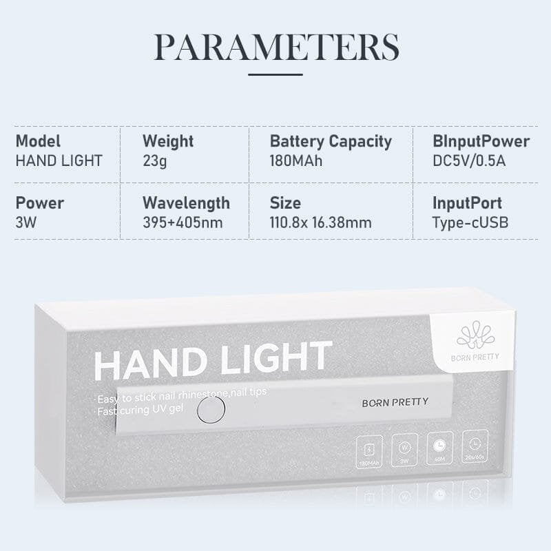 BORN PRETTY HAND NAIL LIGHT LAMP