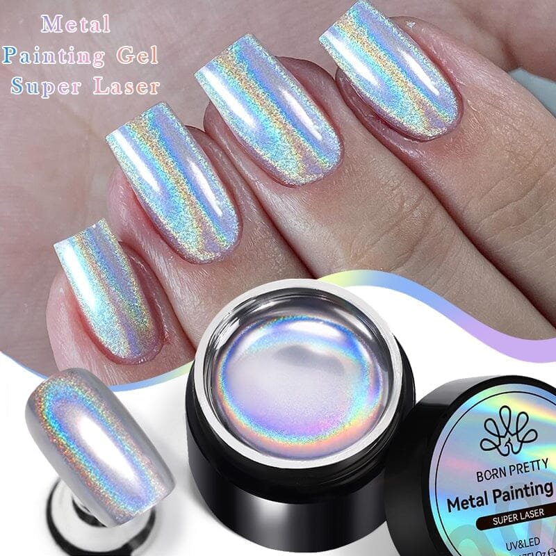 BORN PRETTY Super Laser Metal Painting Gel 5M