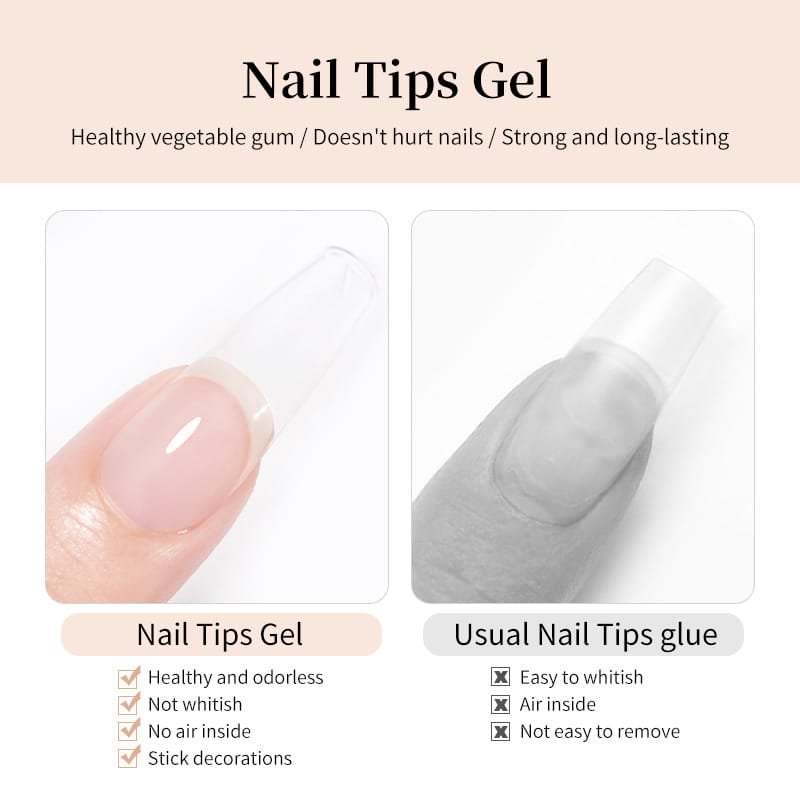 BORN PRETTY Nail Tips Gel UV&LED