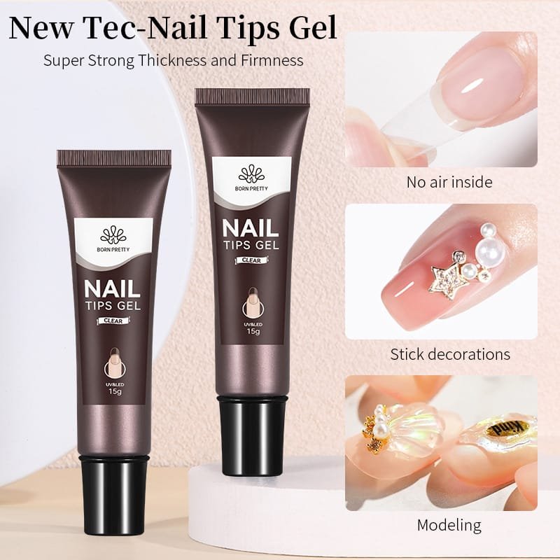 BORN PRETTY Nail Tips Gel UV&LED