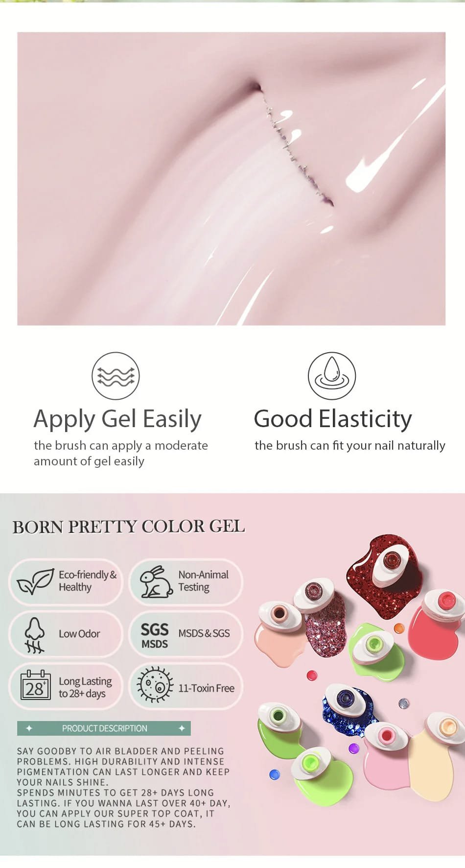 BORN PRETTY ALL SHINE ON ME GEL NAIL PAINT 10ML-BLUE FAMILY