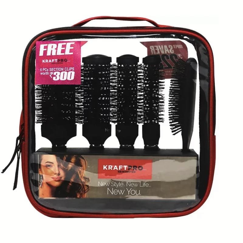 KRAFT PRO CERAMIC BRUSH SET (BLACK) FREE SECTION CLIP WORTH 300
