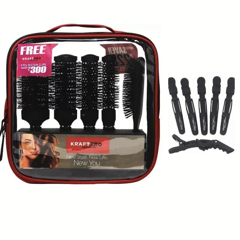 KRAFT PRO CERAMIC BRUSH SET (BLACK) FREE SECTION CLIP WORTH 300