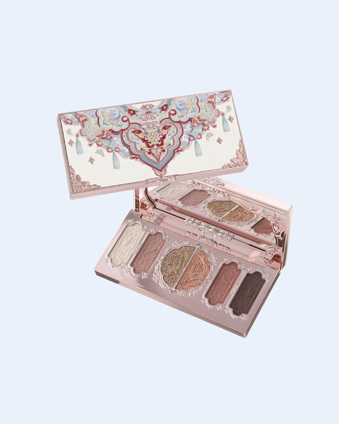 Flower Knows Butterfly Cloud Collar Embossed Six Color Makeup Palette