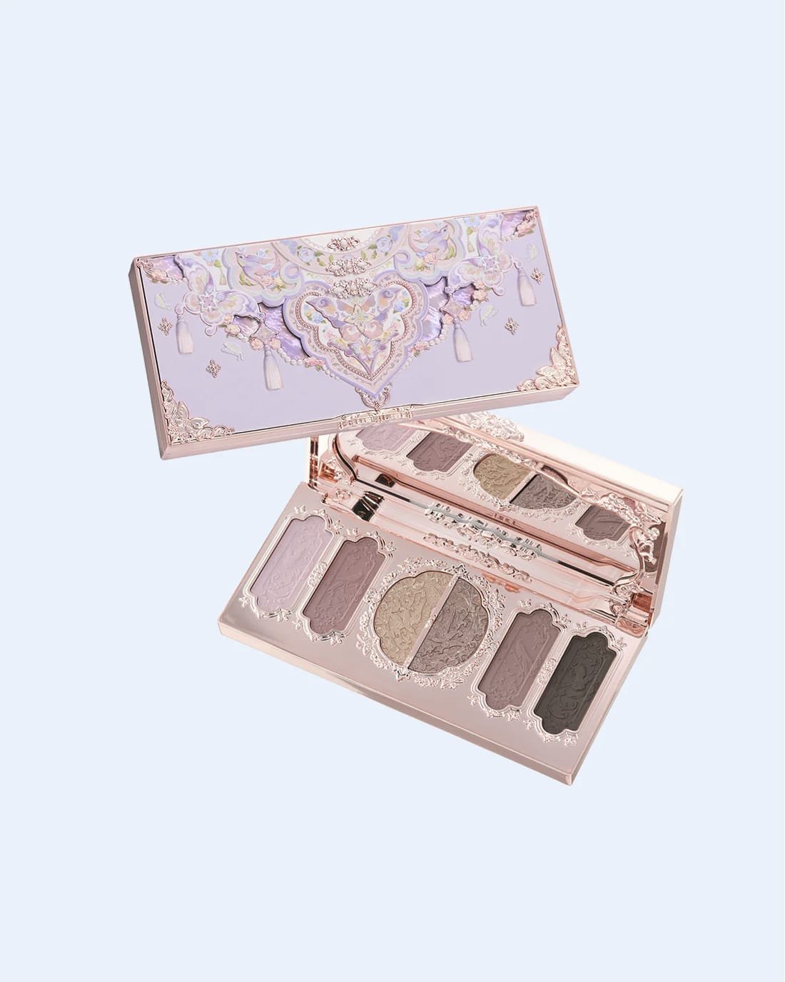 Flower Knows Butterfly Cloud Collar Embossed Six Color Makeup Palette