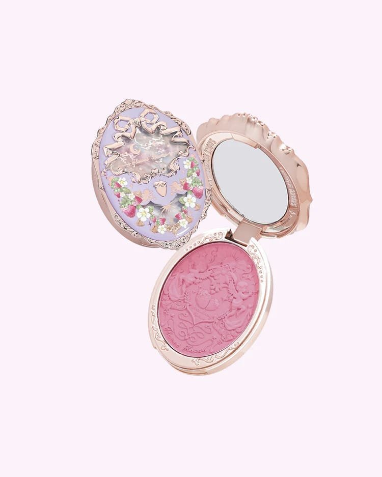 Flower Knows Violet Strawberry Rococo Embossed Blush 4.6 Gm