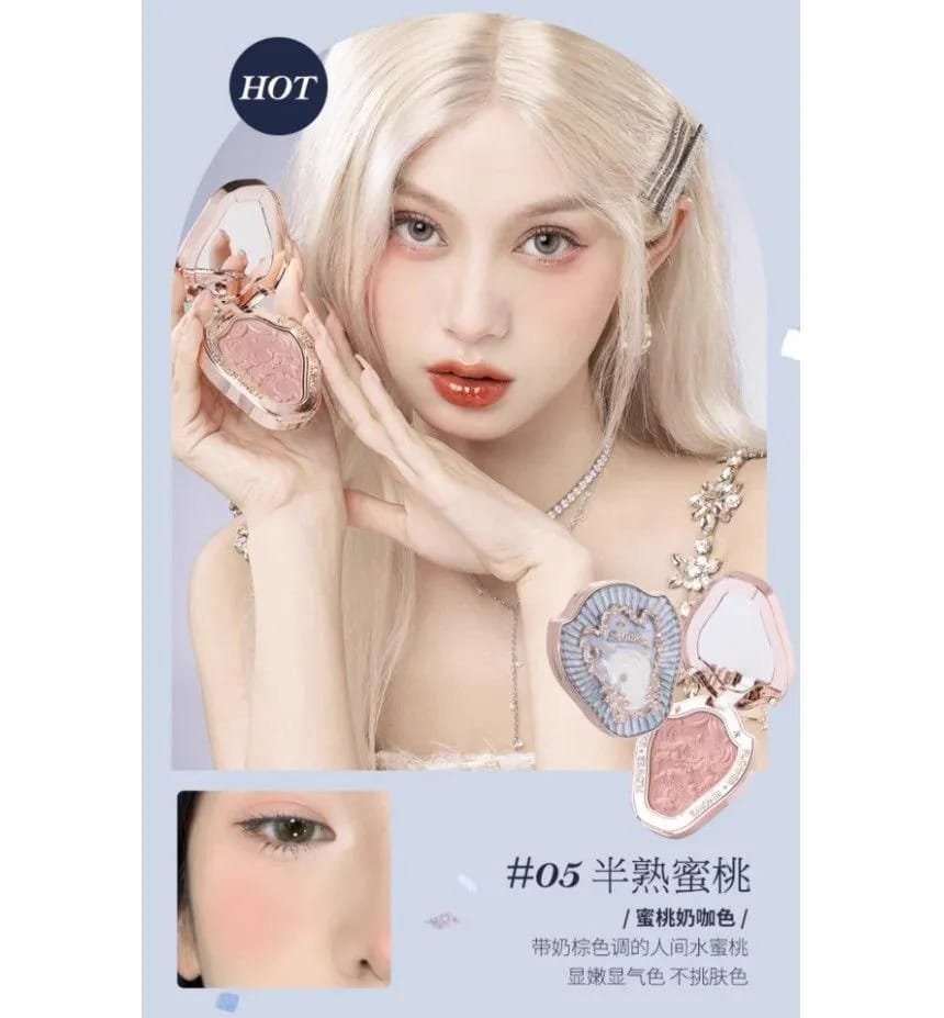 Flower Knows Unicorn Series Embossed Blush 5 Gm