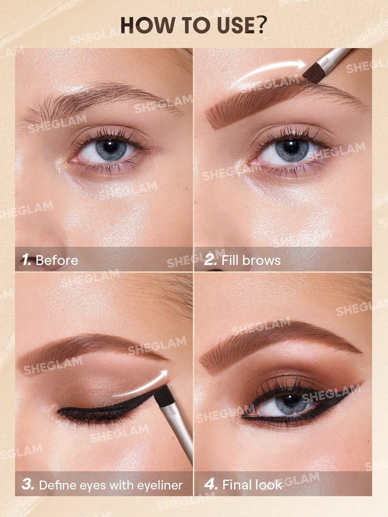 Sheglam Streamline Brow & Eyeliner Gel 4.2 GM