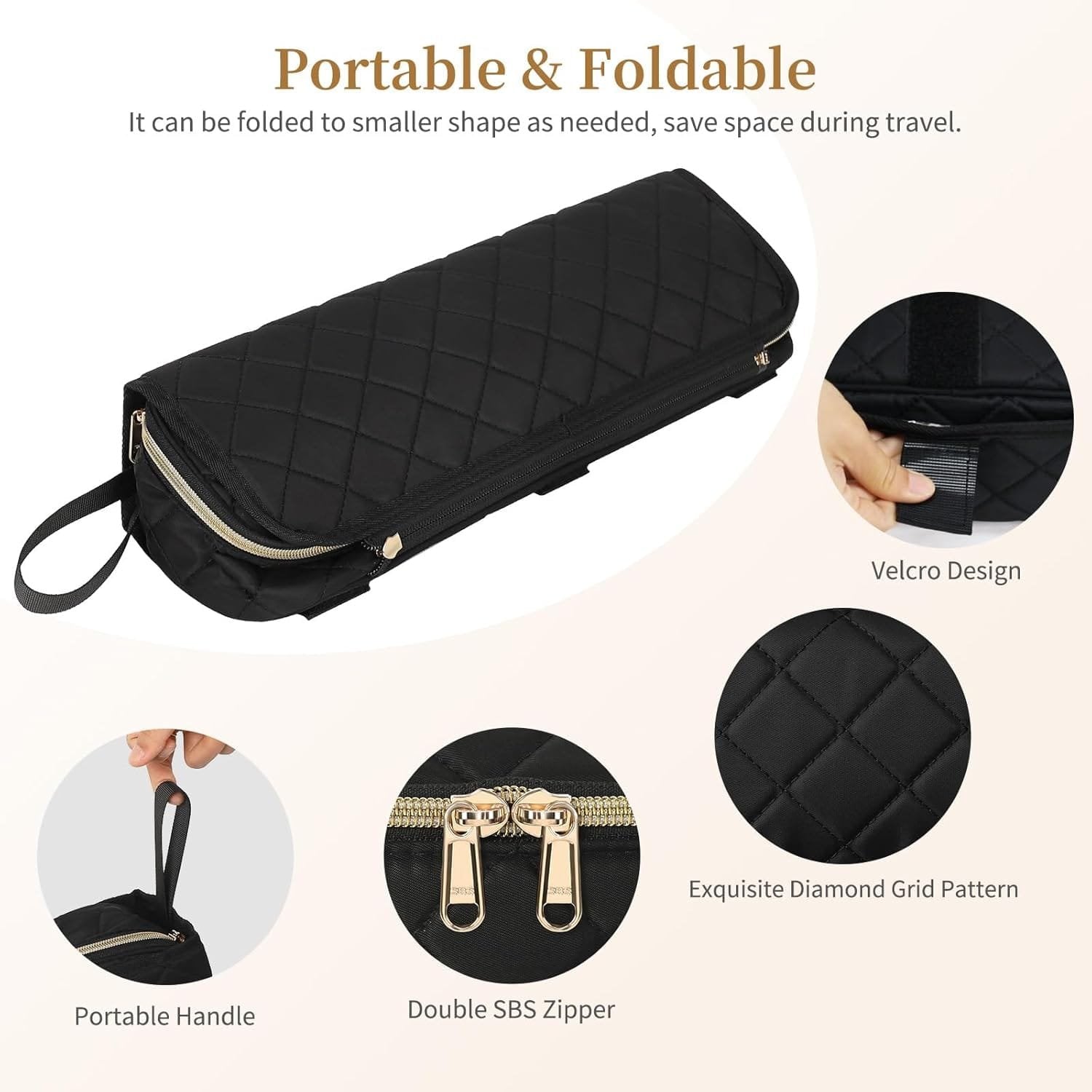 FOILED HAIR TOOL POUCH (2.0)