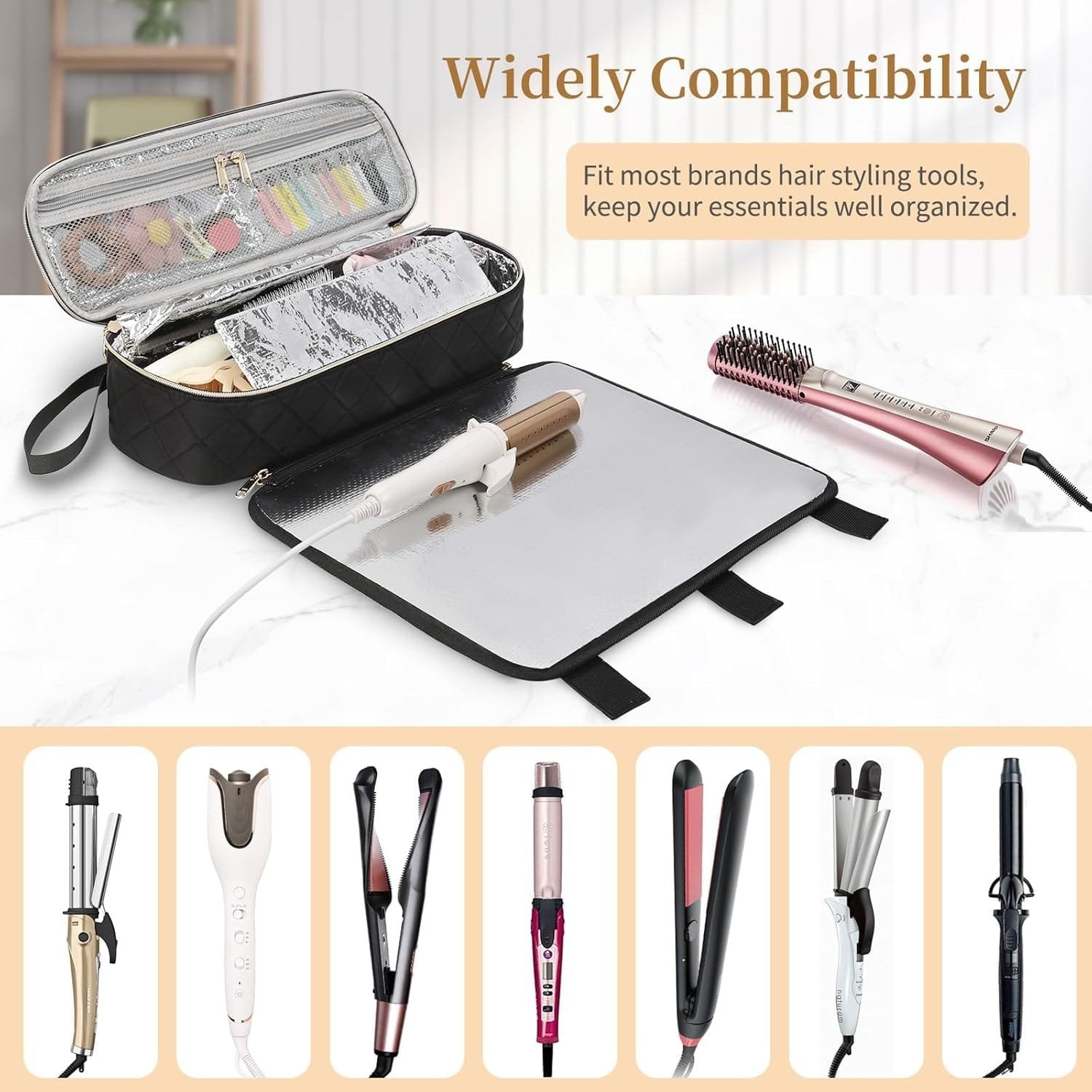 FOILED HAIR TOOL POUCH (2.0)