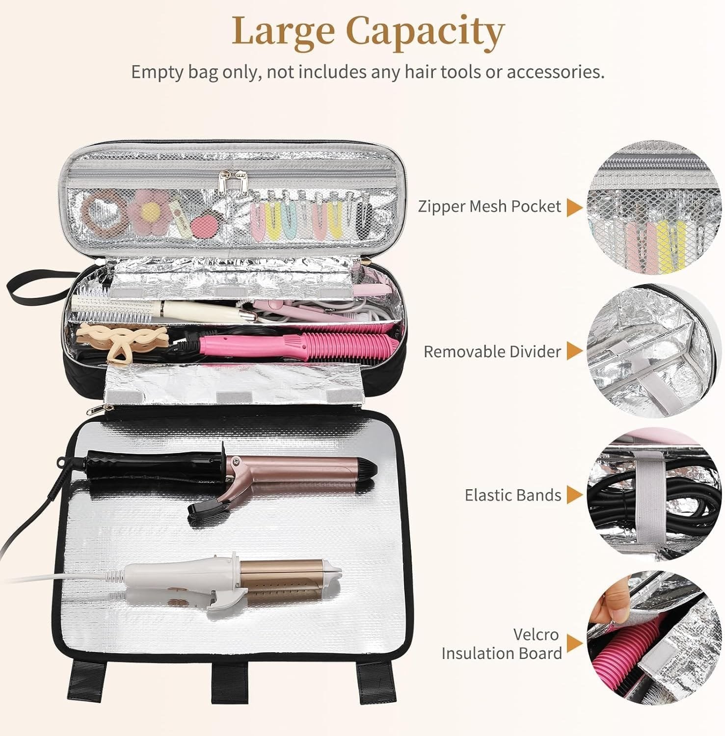 FOILED HAIR TOOL POUCH (2.0)