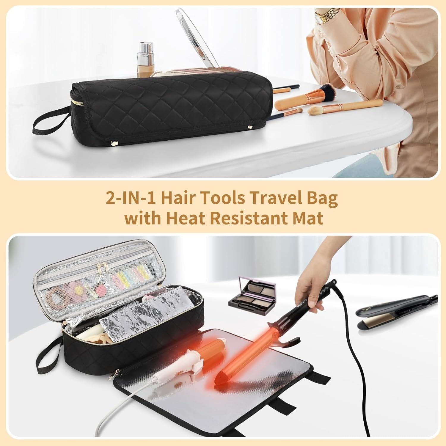 FOILED HAIR TOOL POUCH (2.0)