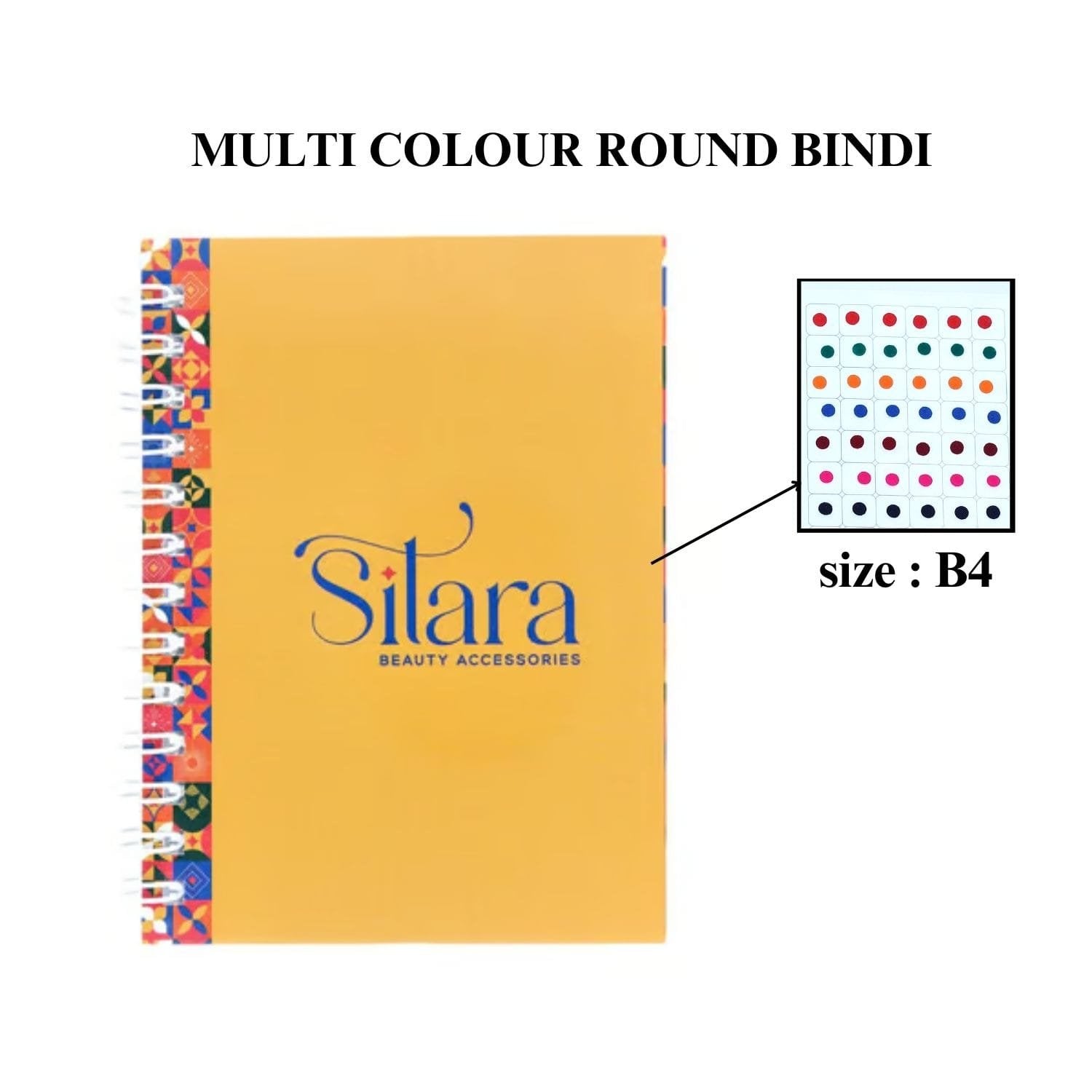 NEW ROUND BINDI BOOK MIX COLOURS