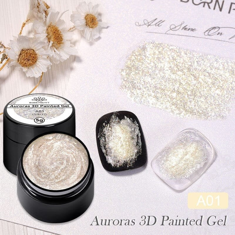 BORN PRETTY AURORAS 3D PAINTED GEL 5G