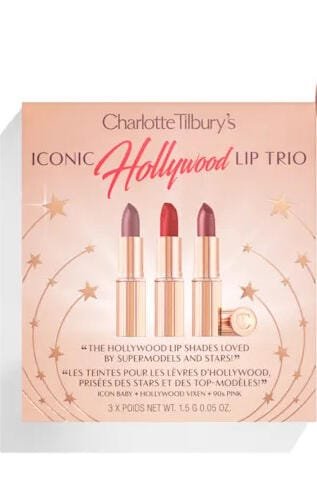CHARLOTTE TILBURYS MINI ICONIC HOLLYWOOD LIP TRIO 3*1.5G