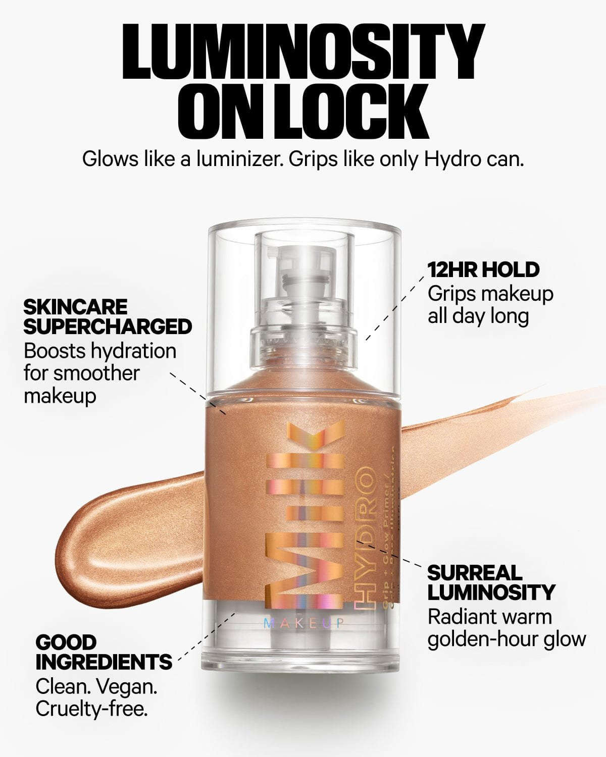 MILK MAKEUP HYDRO GRIP + GLOW PRIMER 30ML