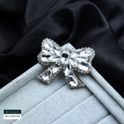 HAIR BOW MINI LADY LOVE  SILVER