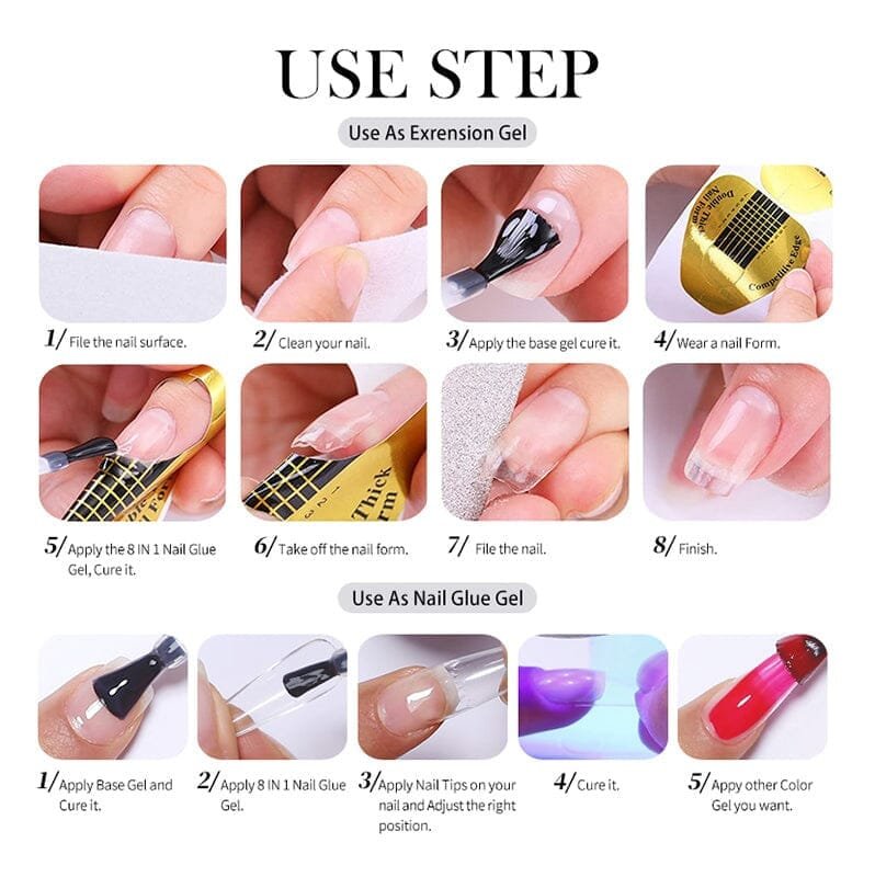 BORN PRETTY 8IN1 NAIL GEL GLUE 15ML