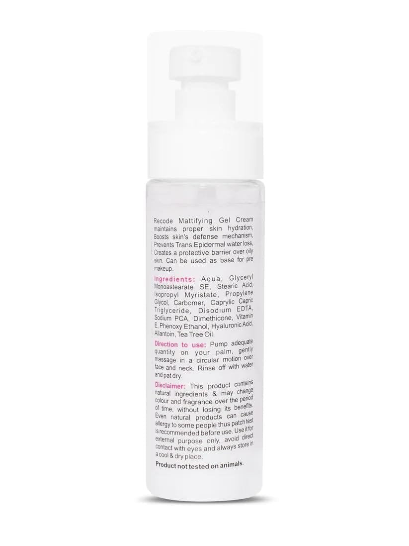 RECODE MATTIFYING GEL CREAM 100ML