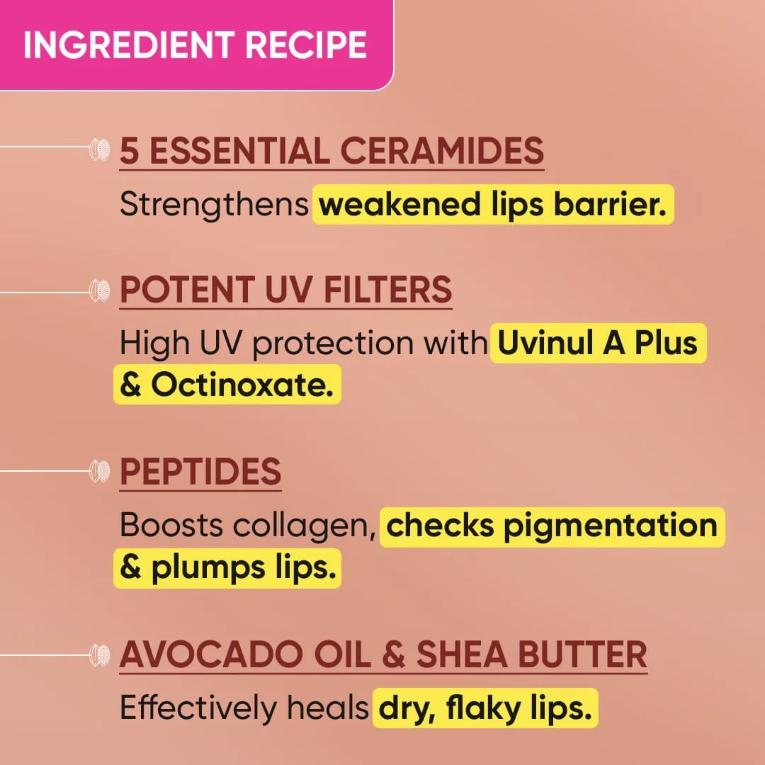 DOT & KEY BARRIER REPAIR CERAMIDE + PEPTIDE LIP BALM SPF 50PA++ UVA+UVB 10G