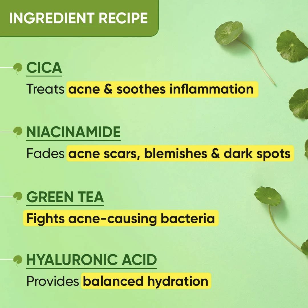 DOT & KEY CICA CALMING SKIN RENEWING NIGHT GEL WITH NIACINAMIDE & GREEN TEA