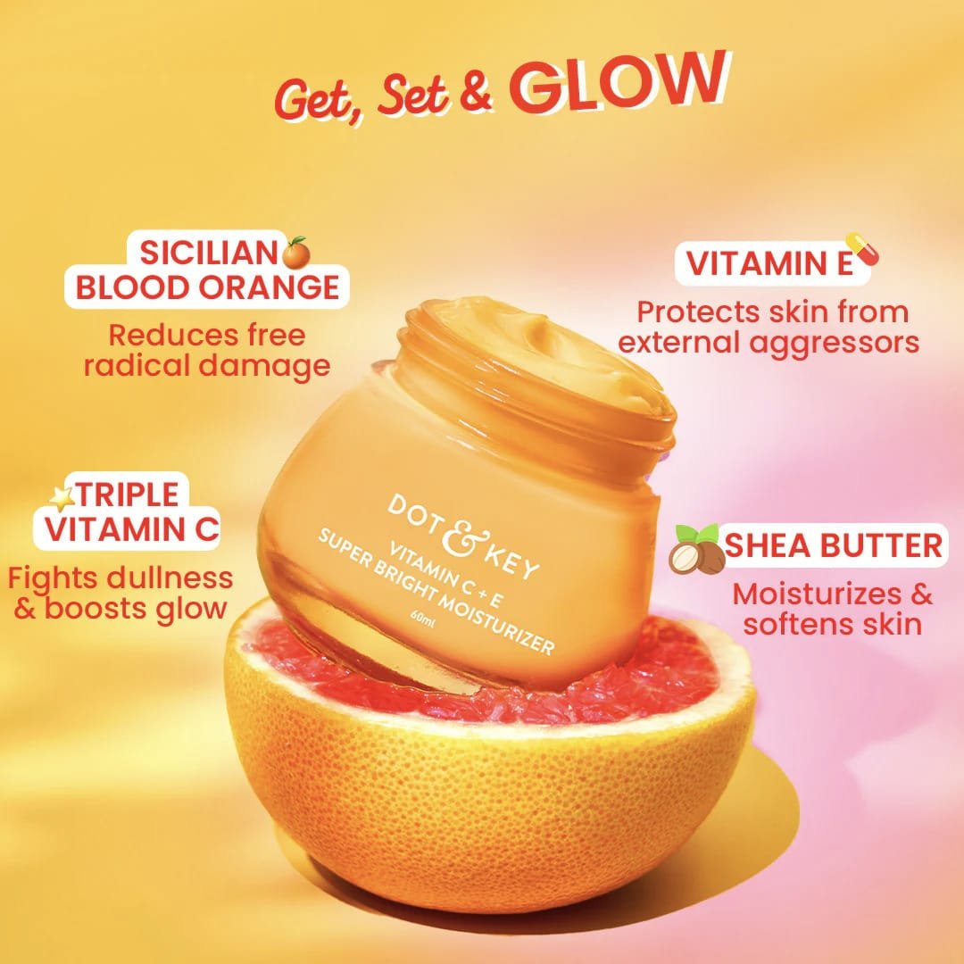DOT & KEY VITAMIN C+E SUPER BRIGHT MOISTURIZER WITH KAKADU PLUM& BLOOD ORANGE