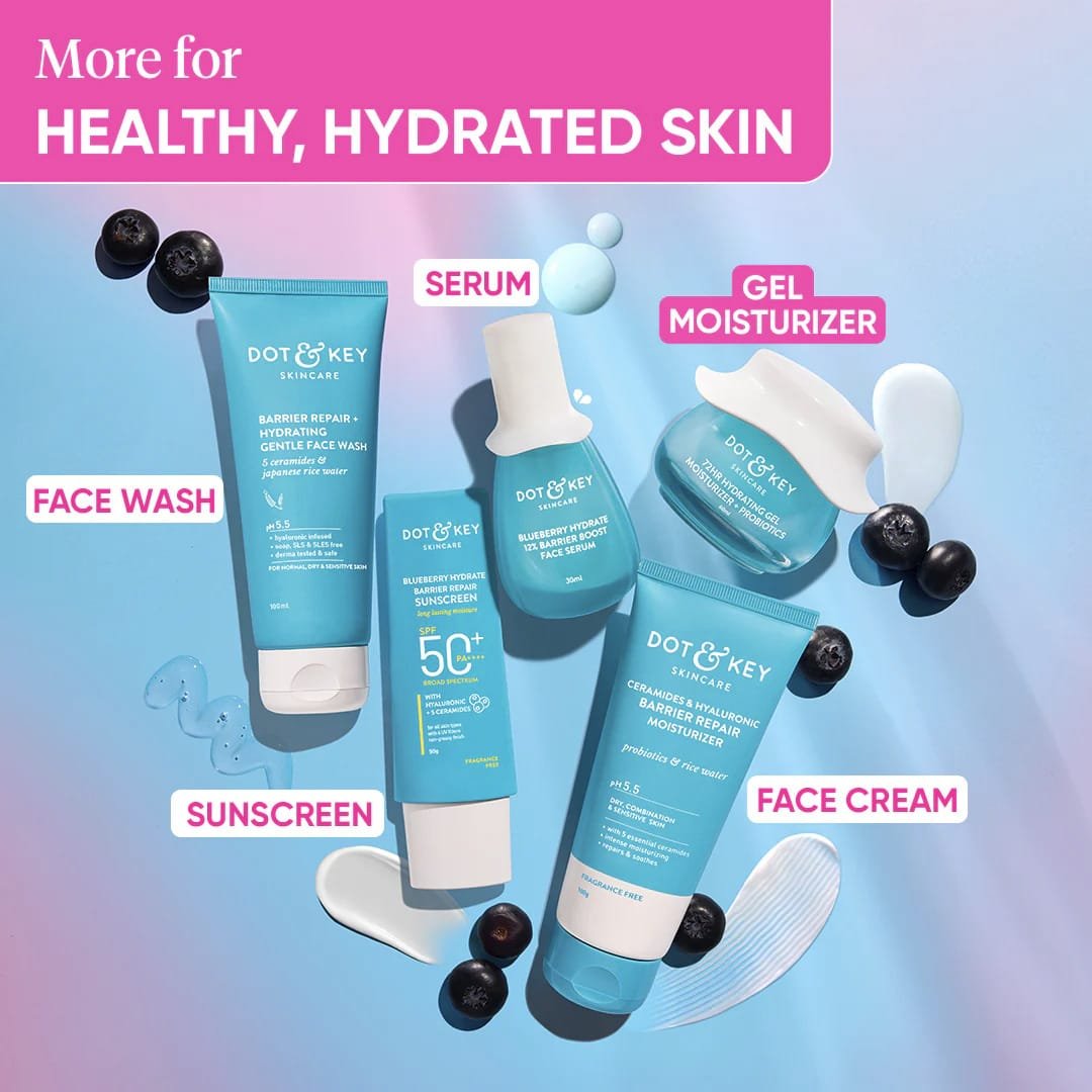 DOT & KEY 72 HR HYDRATING GEL MOISTURIZER + PROBIOTICS WITH HYLURONIC & JAPANESE RICE WATER