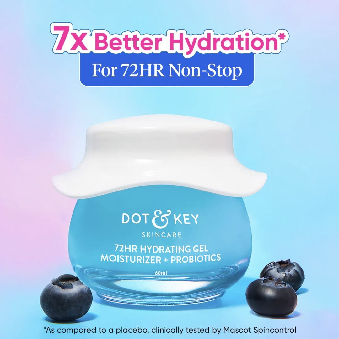 DOT & KEY 72 HR HYDRATING GEL MOISTURIZER + PROBIOTICS WITH HYLURONIC & JAPANESE RICE WATER