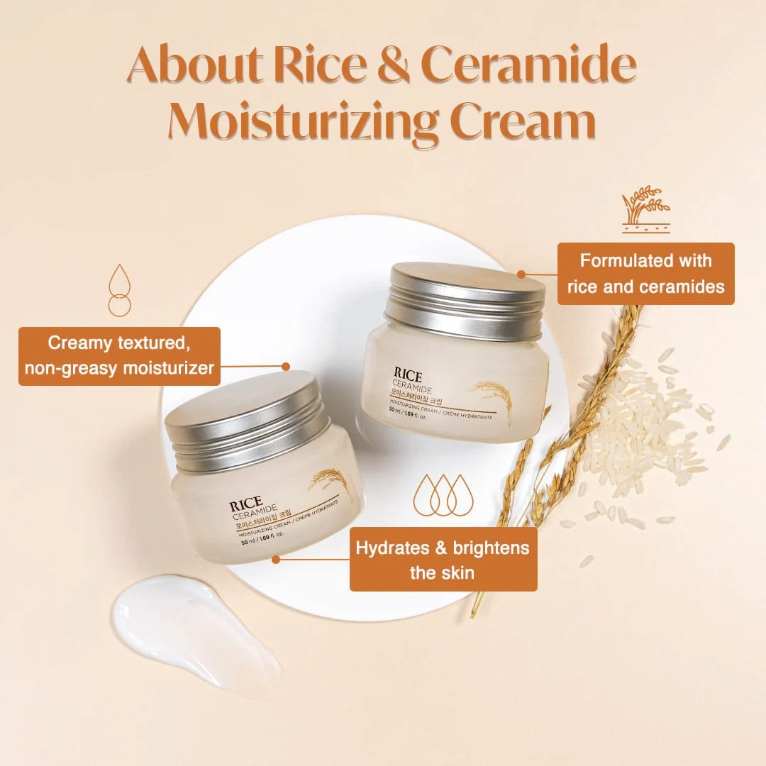 THE FACE SHOP RICE CERAMIDE MOISTURIZING CREAM 50ML