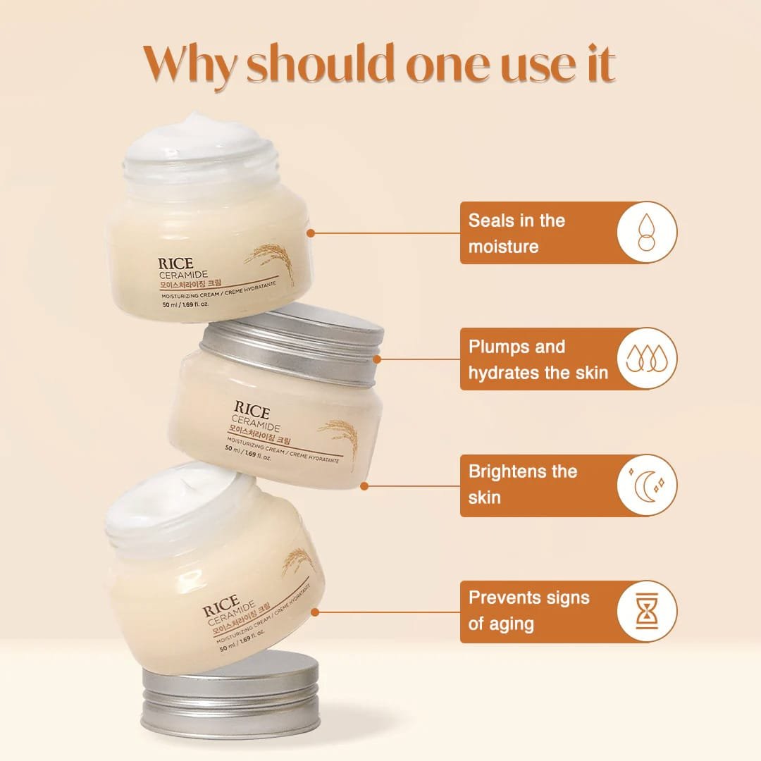 THE FACE SHOP RICE CERAMIDE MOISTURIZING CREAM 50ML