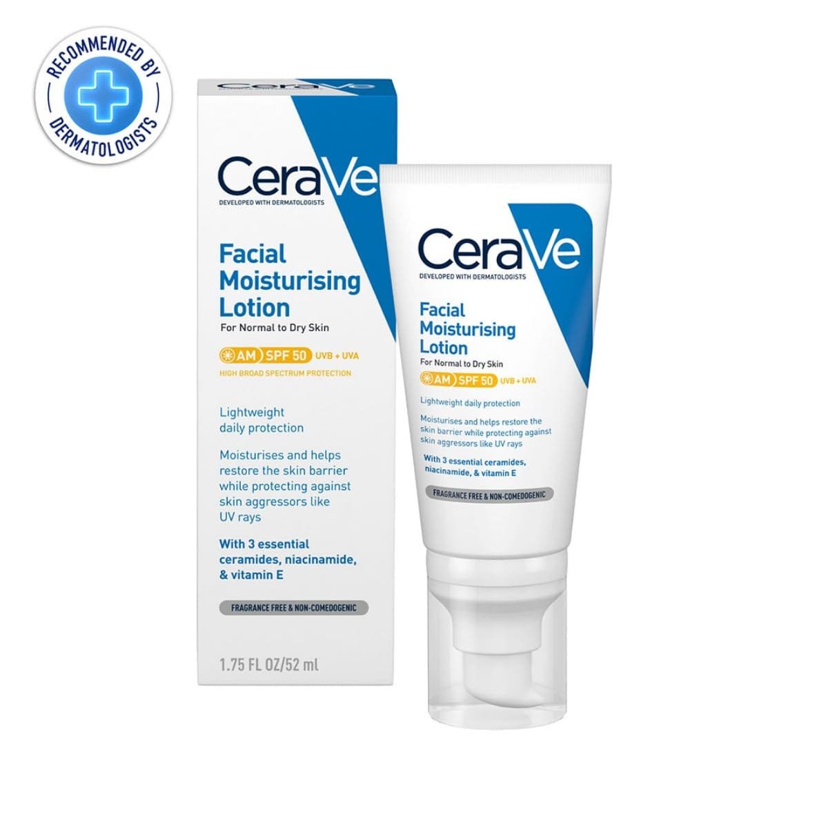 CERAVR AM FACIAL MOISTURISING LOTION SPF 50 52ML