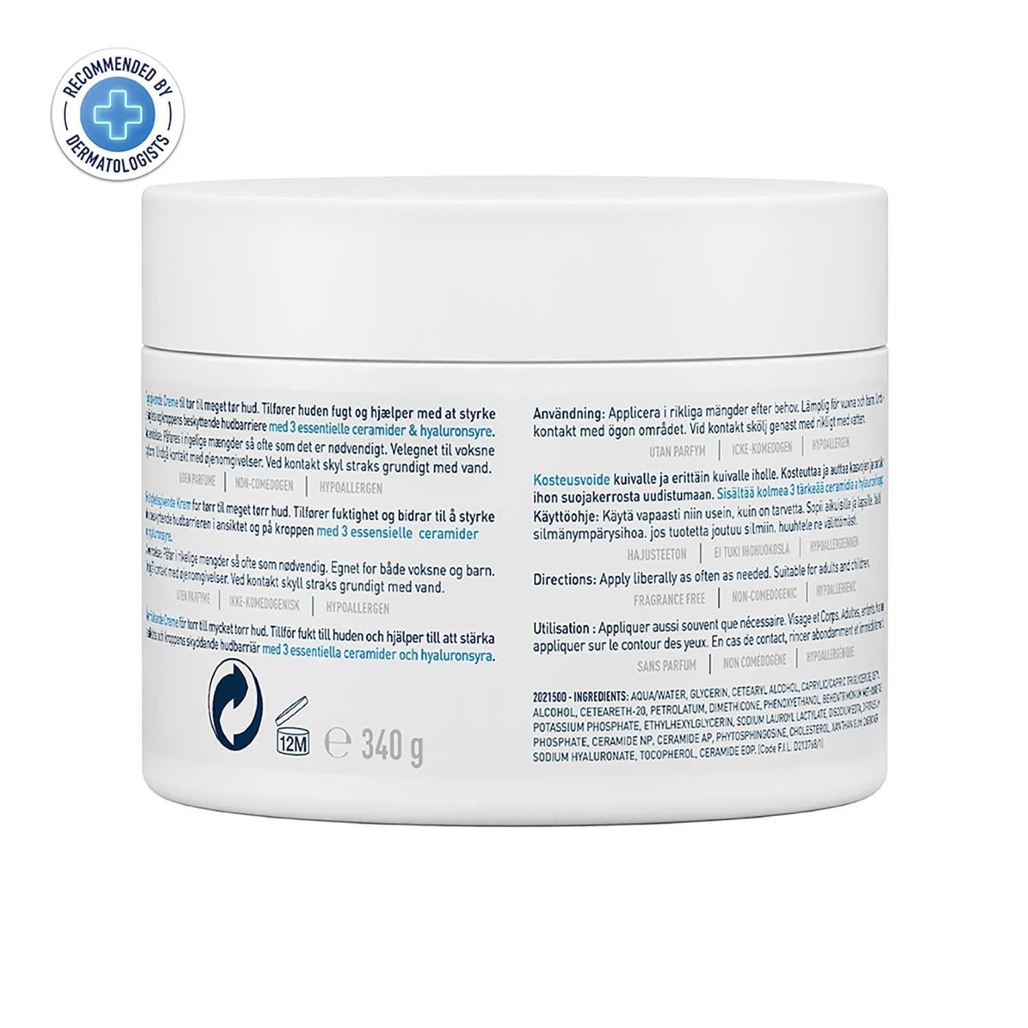 CERAVR MOISTURISING CREAM 340G