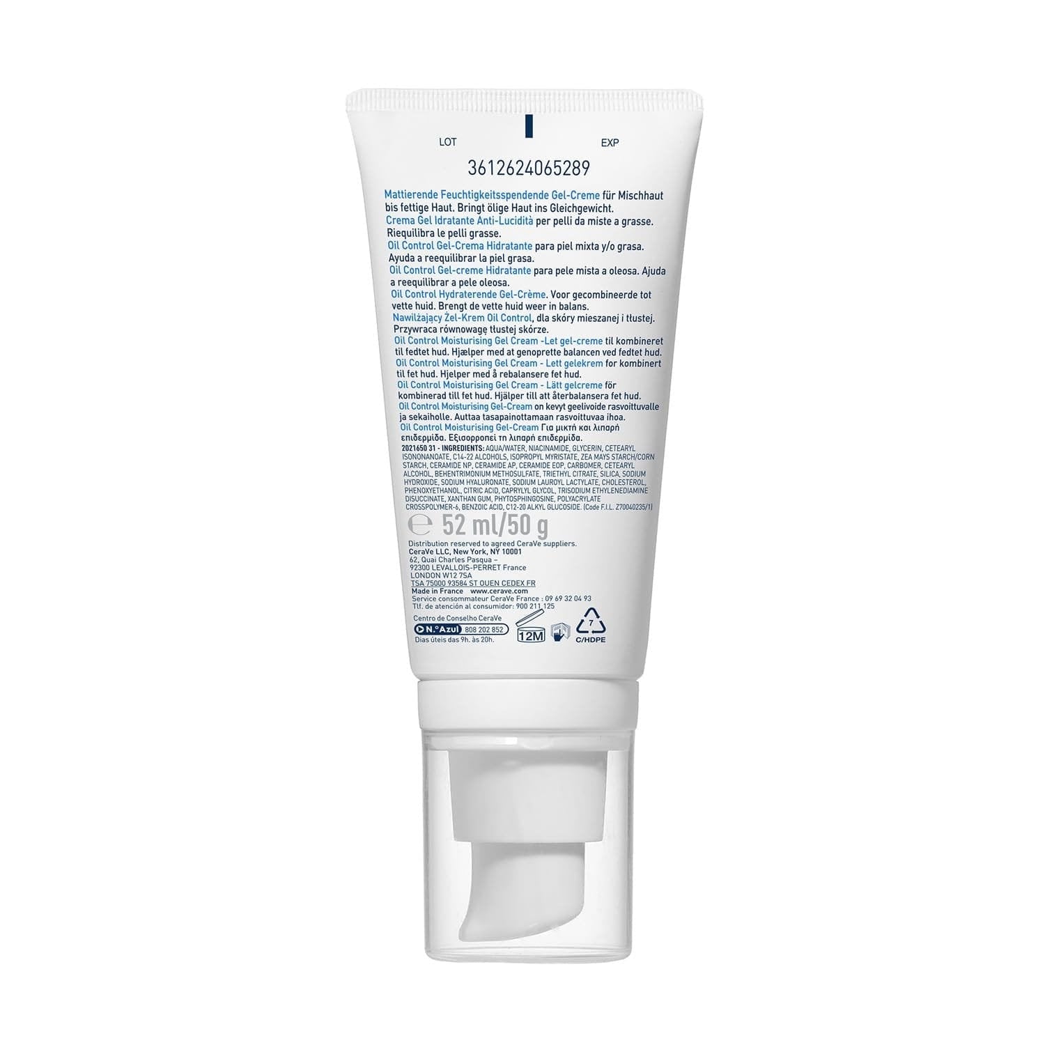 CERAVE OIL CONTROL MOISTURISING GEL-CREAM 52 ML