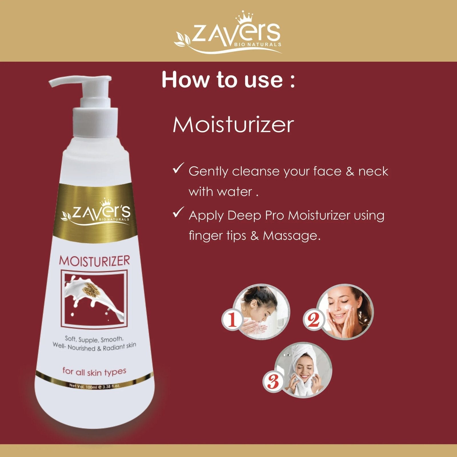 ZAVERS MOISTURIZER LOTION - 500ML