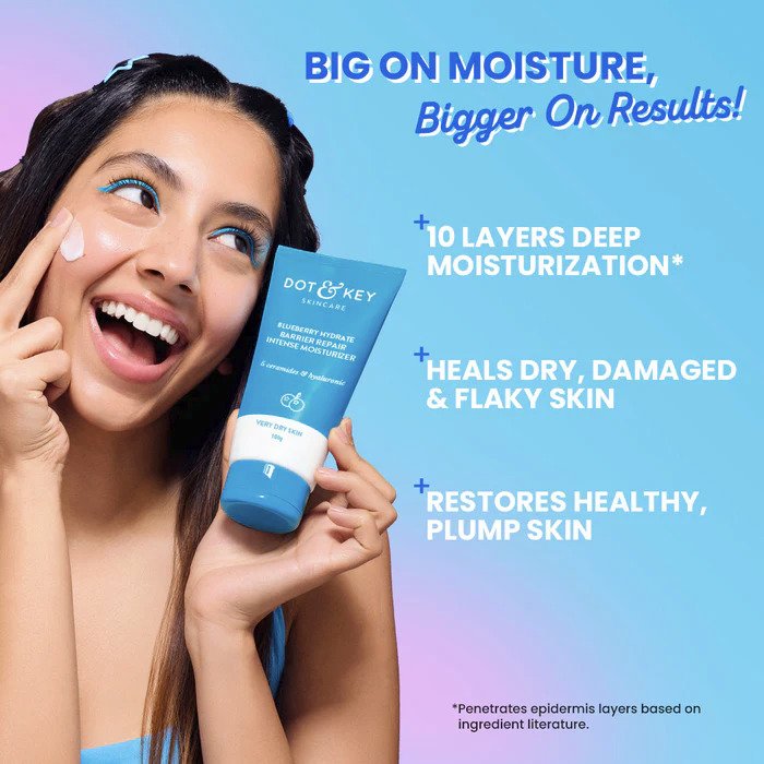 DOT N KEY BLUEBERRY HYDRATE BARRIER REPAIR INTENSE MOISTURIZER (VERY DRY SKIN) 100G